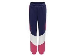 Kids ONLY patriot blue/fuchsia purple/cloud dancer sweatpants